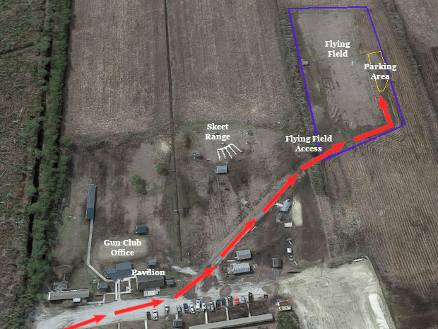 Flying field access map