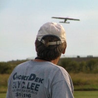 Jim Davis flying plane